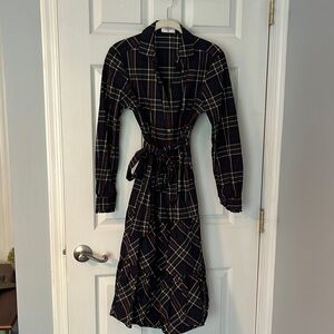UNTUCKit Black Plaid Dress